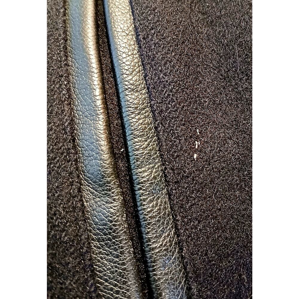 Vintage Mens XL GM Truck 360 Varsity‎ Jacket Black Leather Sleeves Full Snap - Picture 11 of 11